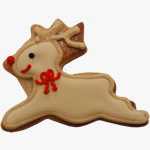 Christmas Rudolph biscuit