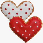 Cute Hearts biscuit