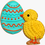Easter Egg and Chick biscuits