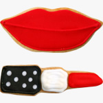 Lips and Lipstick biscuits